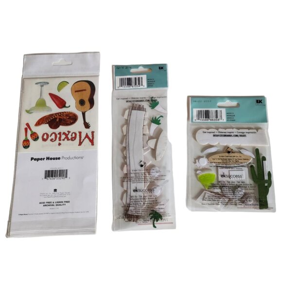 NWT Scrapbook Embellishments - MEXICO Set of 3 - Picture 2 of 5